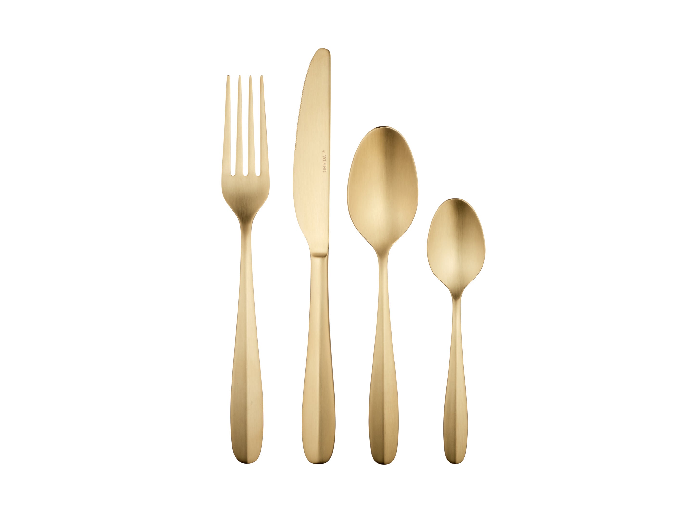 Oneida Oakwood Cutlery Set 24pc Champagne Gift Boxed