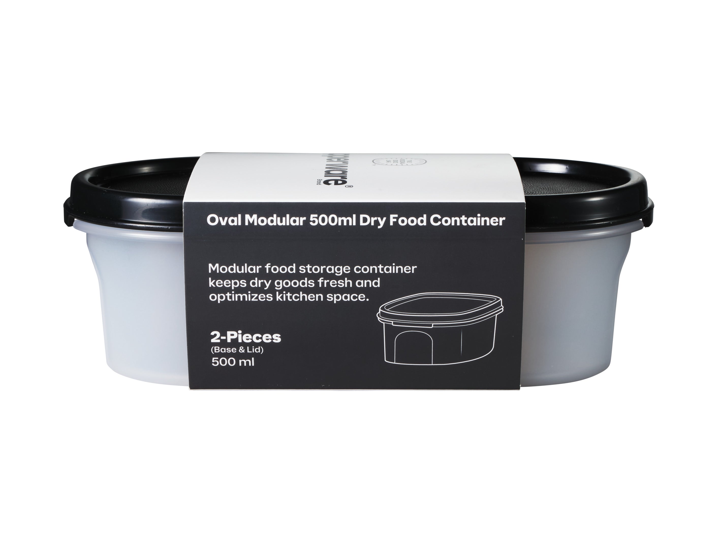 Tupperware Modular Oval Dry Food Container 500ml