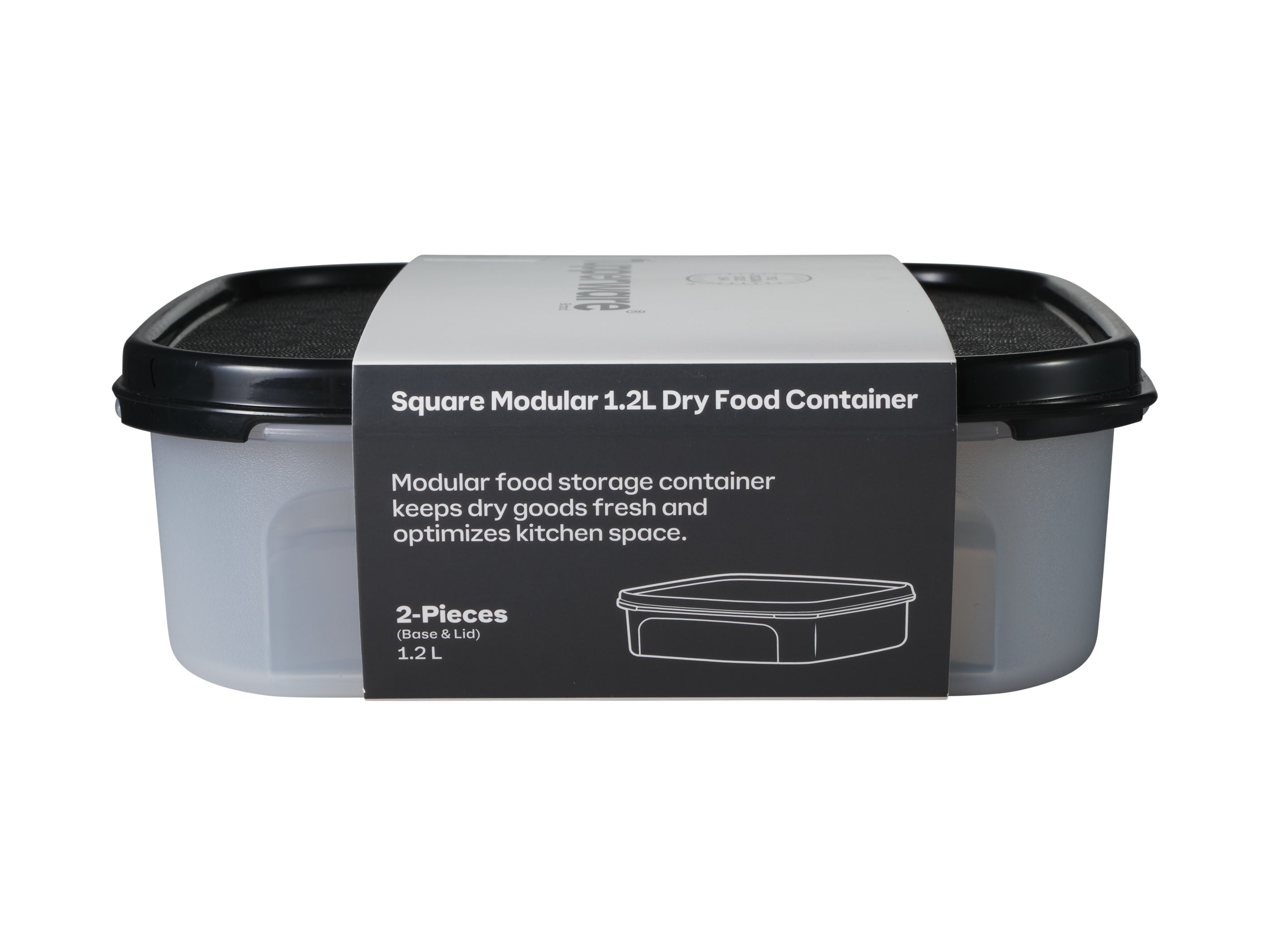 Tupperware Modular Square Dry Food Container 1.2L