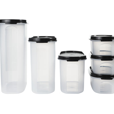 Tupperware Modular Oval Dry Food Container Set of 6 - Gift Boxed