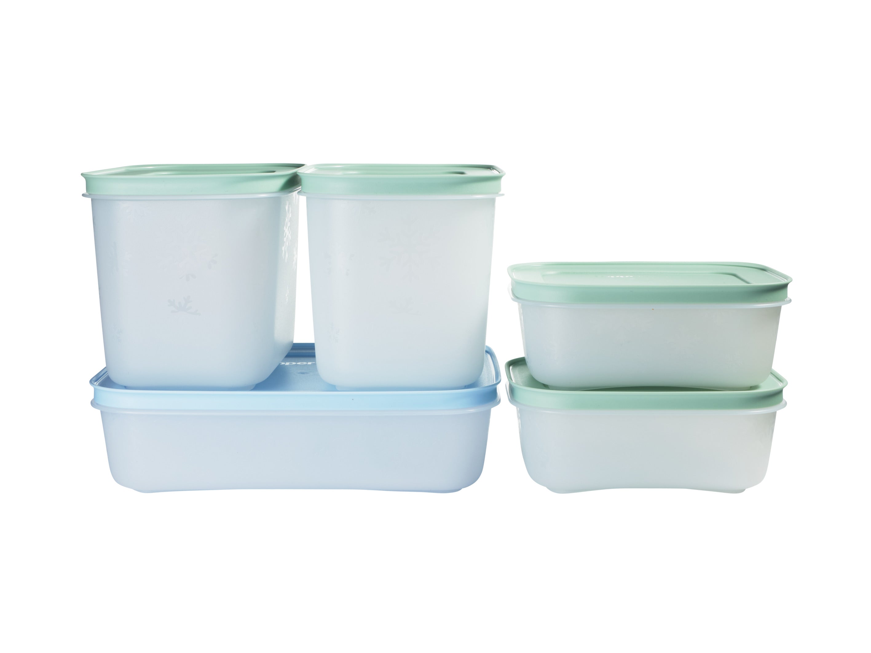 Tupperware Freezable Container Set of 5 450ml / 1L / 1.1L - Gift Boxed