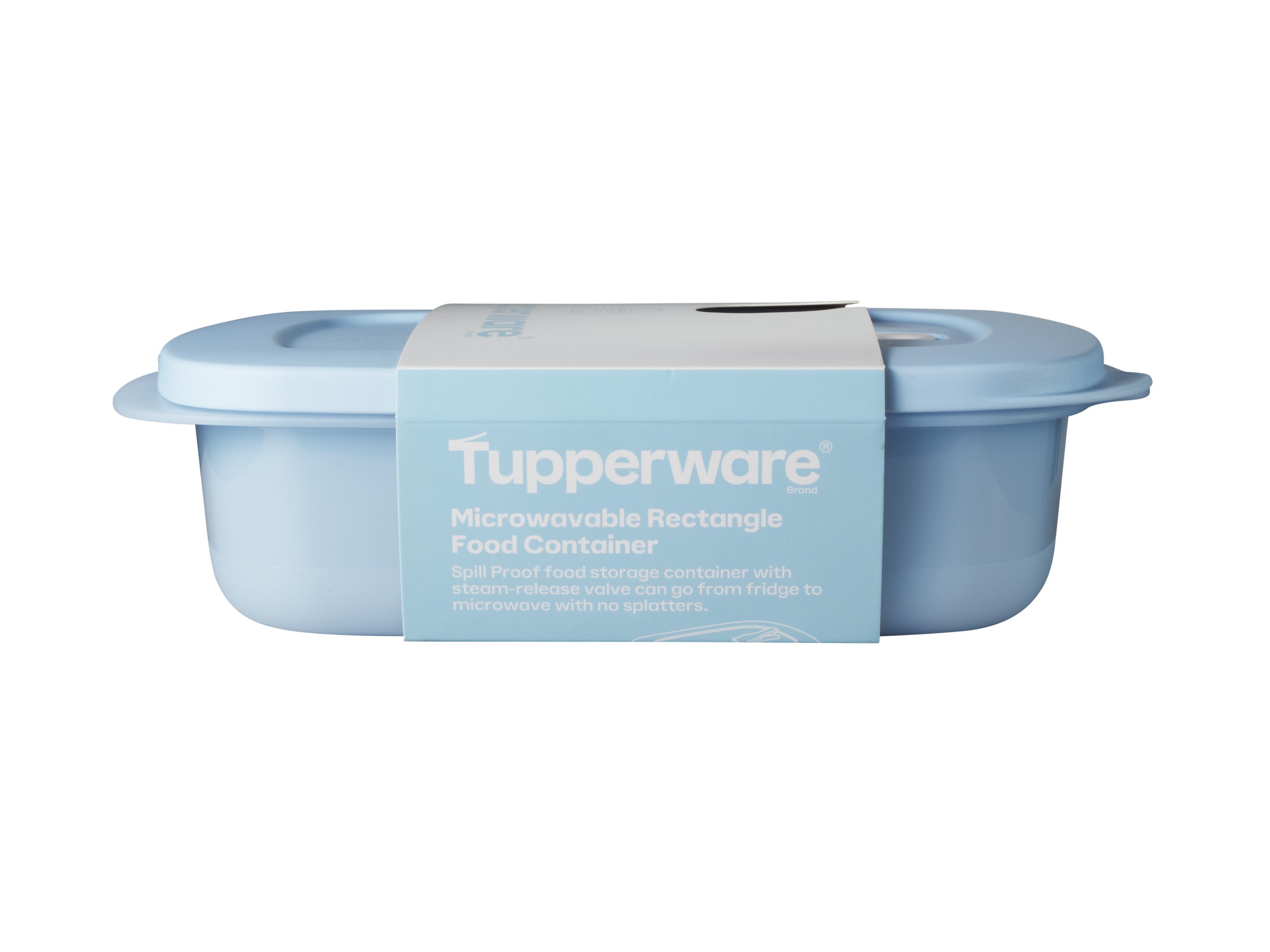 Tupperware Microwavable Rectangle Food Container 1L - Blue