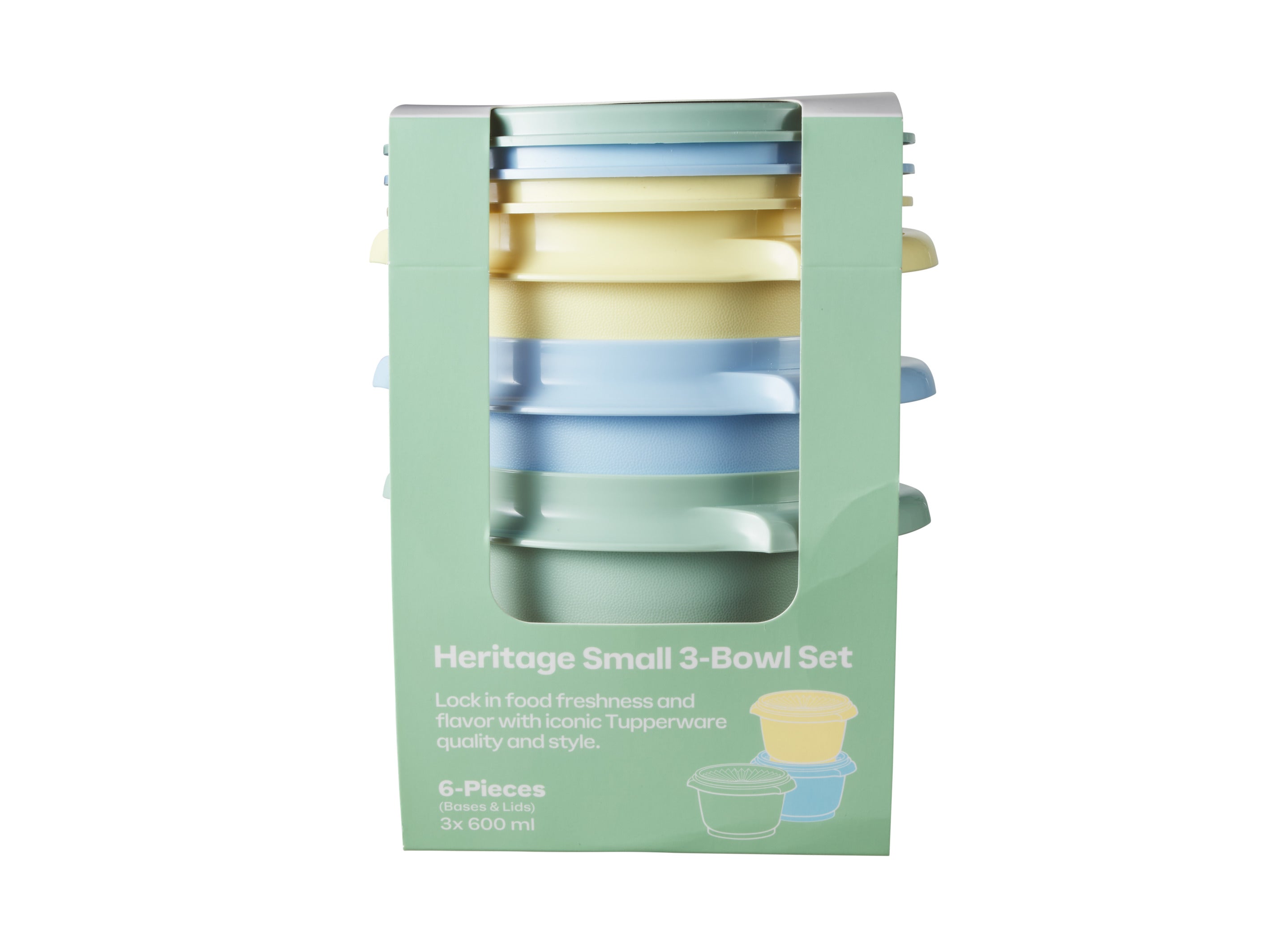 Tupperware Heritage Small Bowl Set of 3 - 600ml