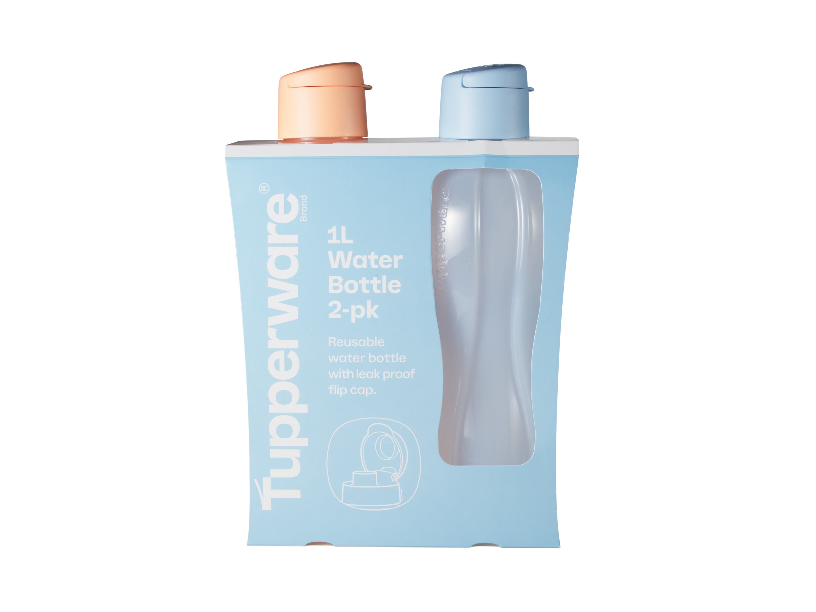 Tupperware Eco Water Bottle Set of 2 - 1L
