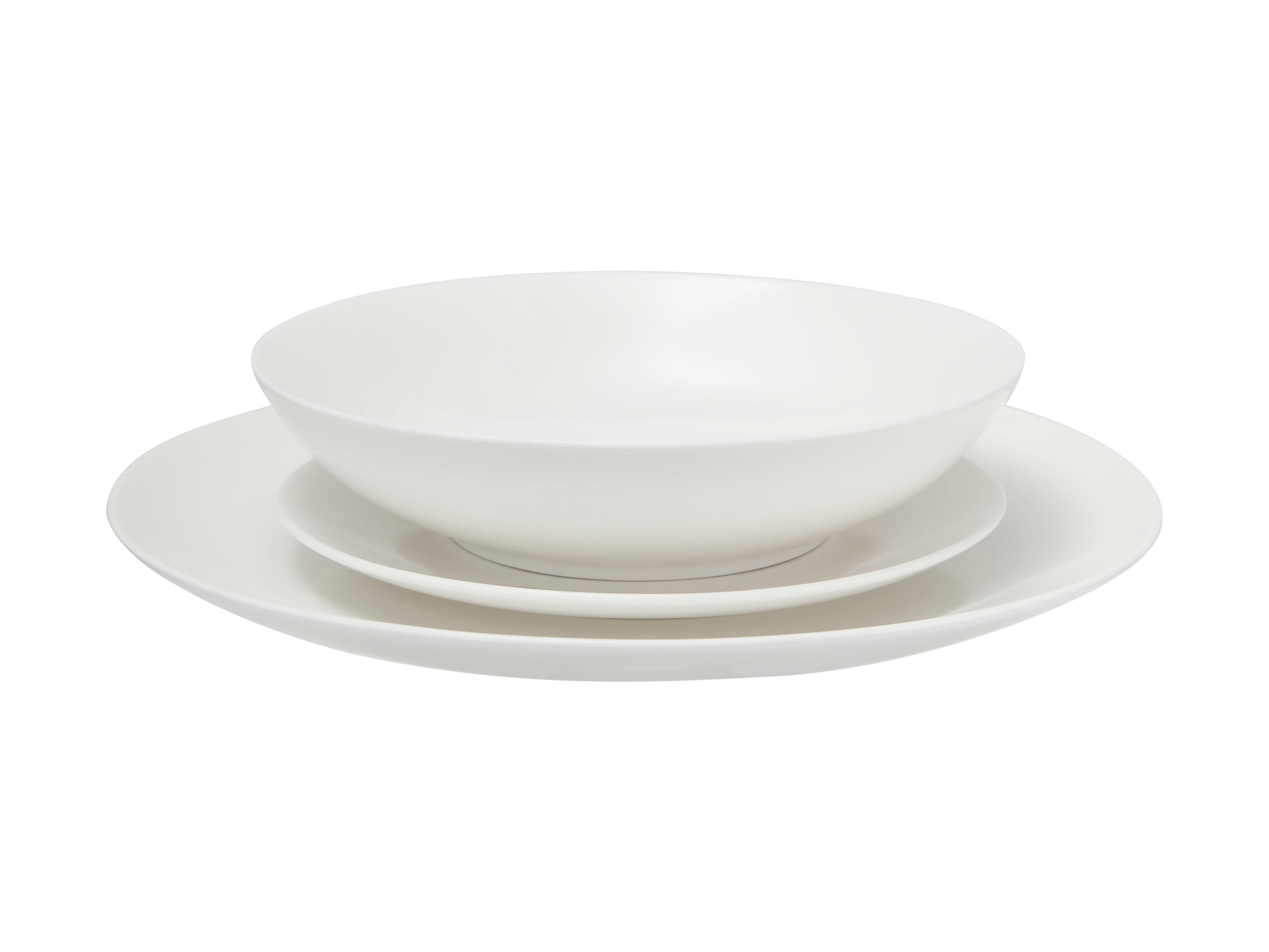 2x Maxwell & Williams White Basics Tribeca Coupe Dinner Set 18pc Gift Boxed