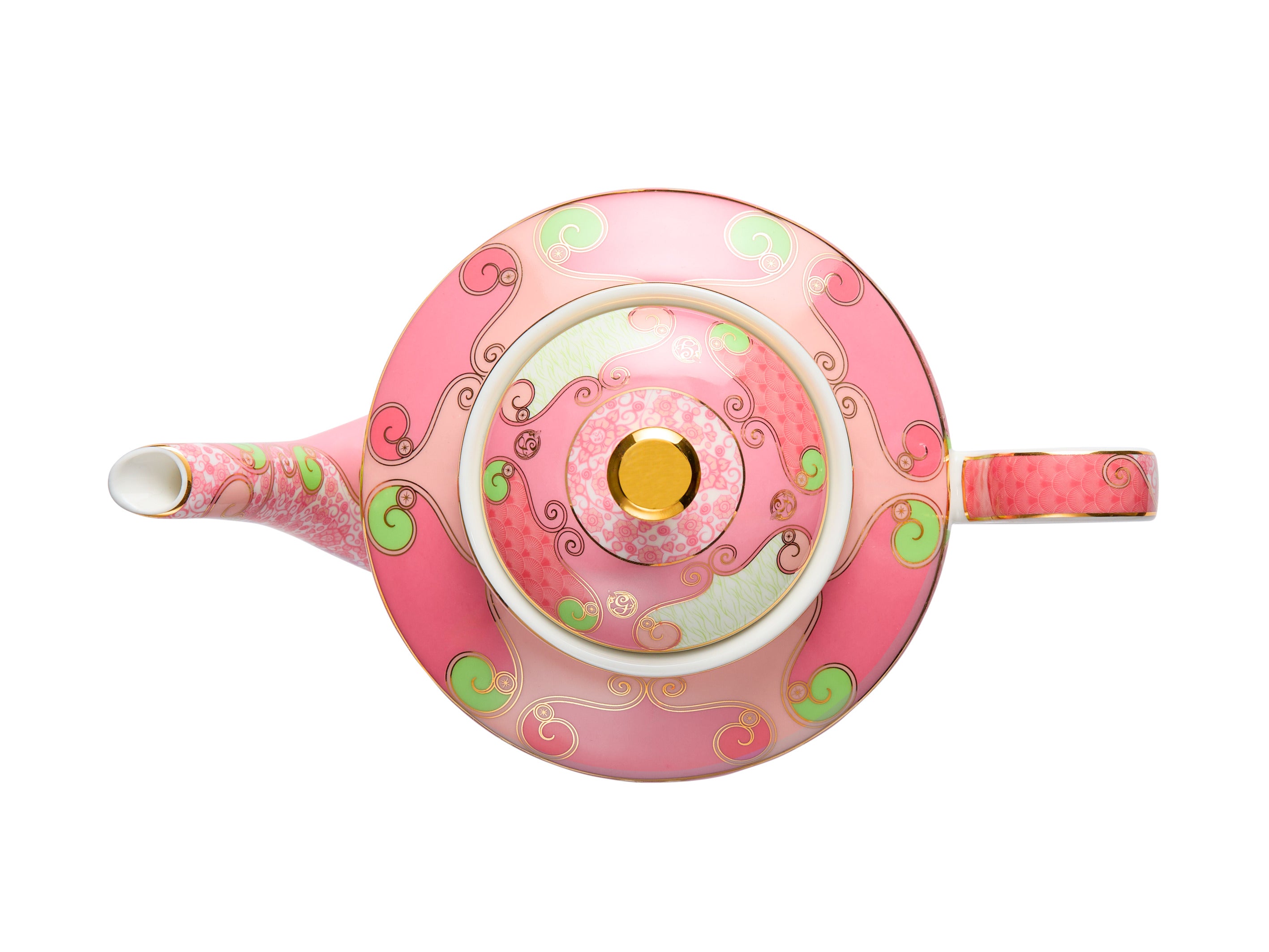 Maxwell & Williams Wicked Pink Goes Good With Green Teapot With Infuser 1L - Glinda