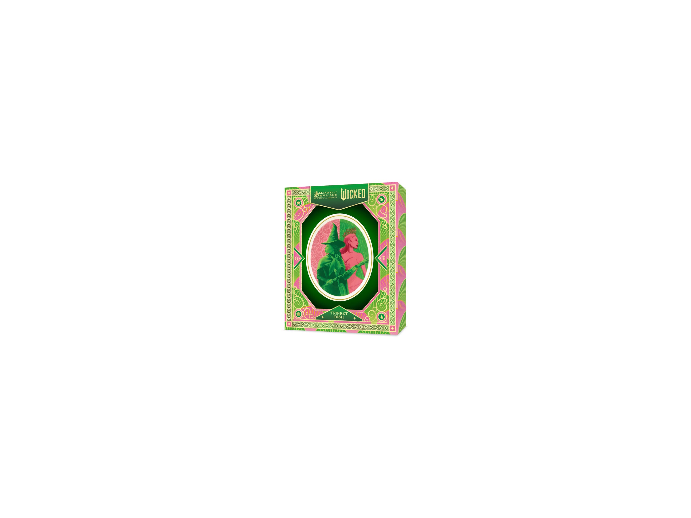 Maxwell & Williams Wicked Magical Trinket Dish 11.5cm - Pink & Green Forever