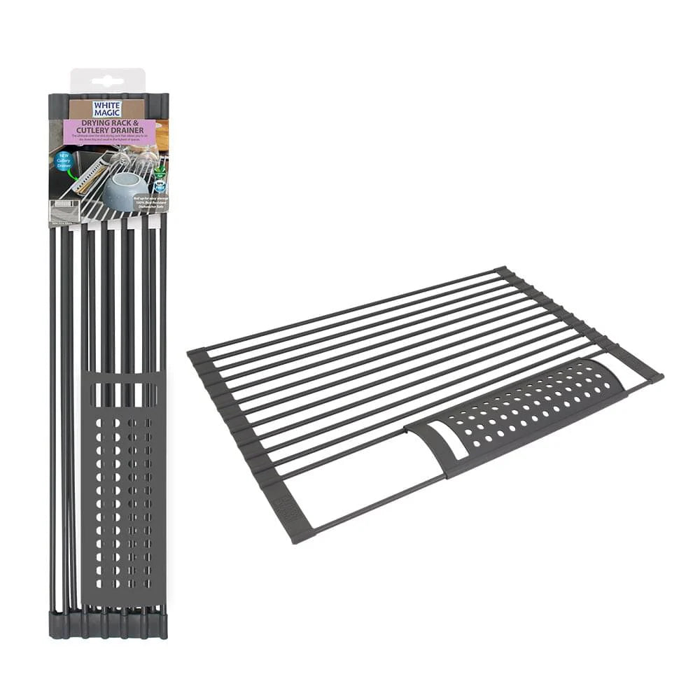 White Magic Drying Rack & Cutlery Drainer - 52 x 33 cm