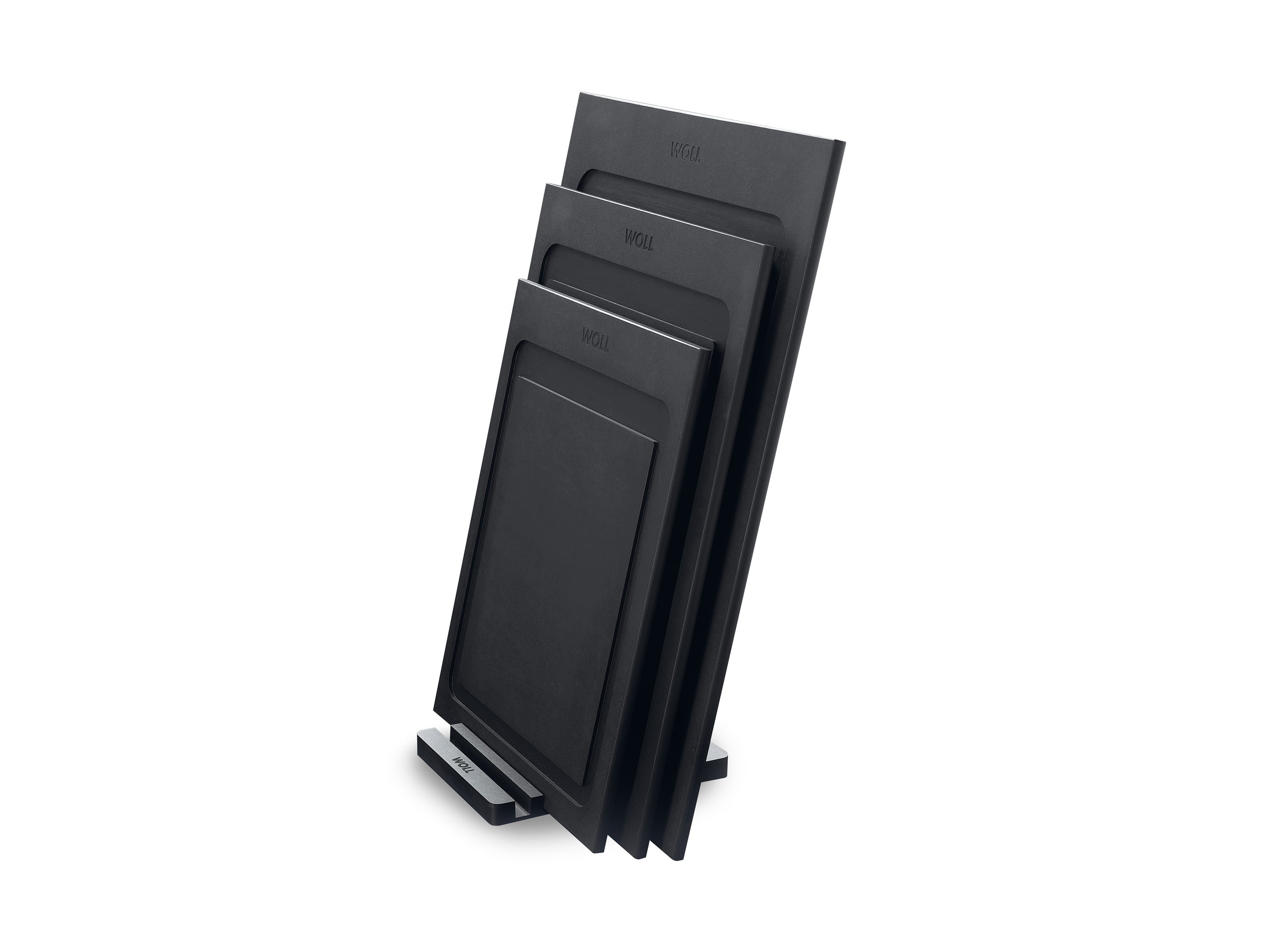 Woll Cut & Serve Board Black - 25x19x0.7cm