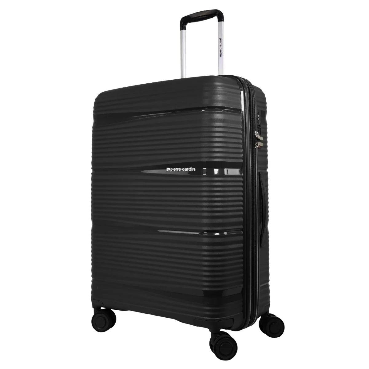 Pierre Cardin Normandy Hard Shell Suitcase 73cm Medium - Black