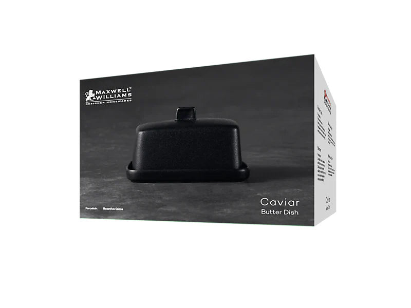 Maxwell & Williams Caviar Black Butter Dish