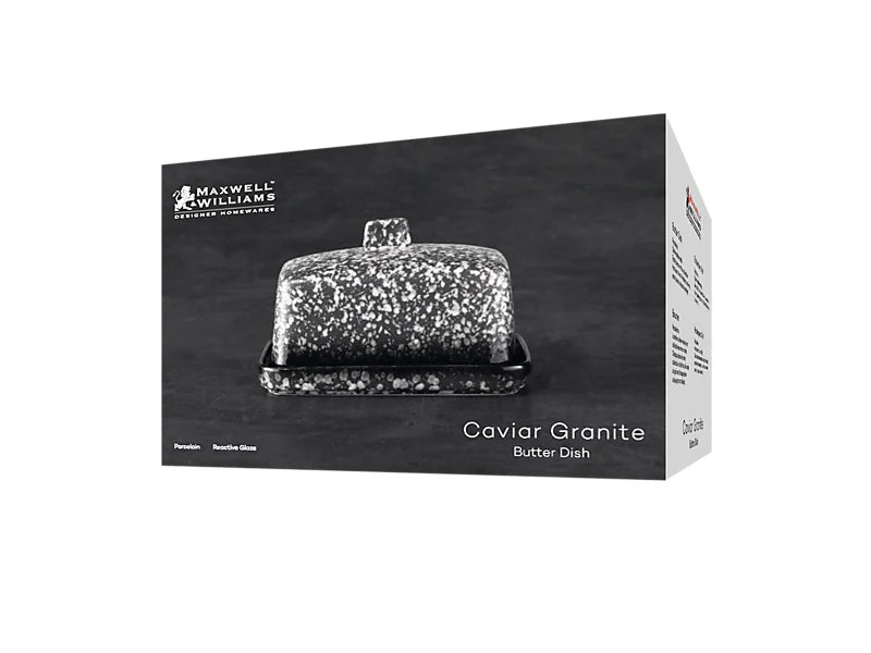 Maxwell & Williams Caviar Granite Butter Dish