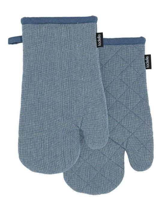 Ladelle Eco Recycled Blue 2pk Oven Mitt