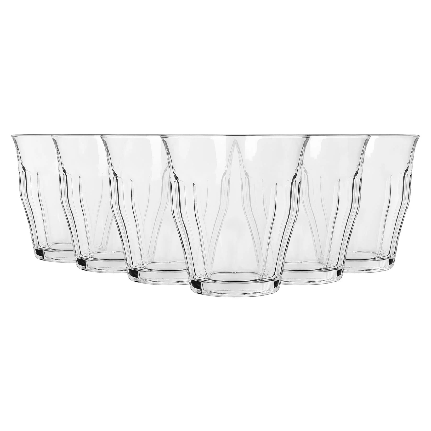 Fluted Drinking Glasses - 210ml - Set of 6