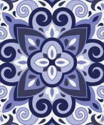 Lilli Rock Blue Talavera Trivet - 20x20cm
