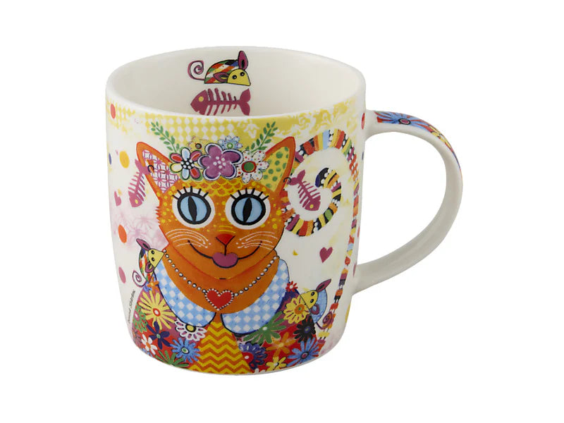 Maxwell & Williams Donna Sharam Kaleidoscope Mug 370ml - Ginger - Gift Box