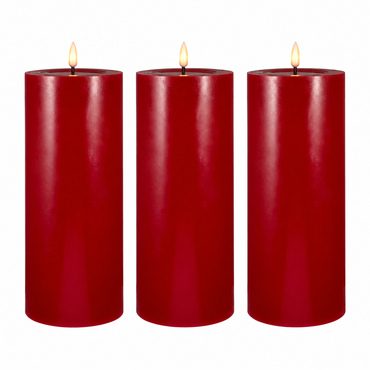 Maxwell & Williams Let's Get Lit LED Flameless Candle 10x25cm Cherry Gift Boxed - Set of 3