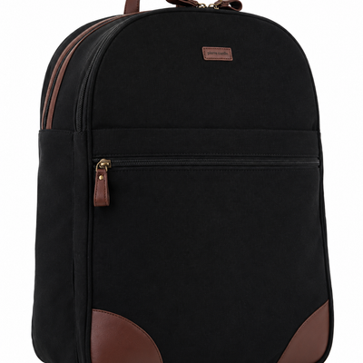Pierre Cardin Men's Nomad Canvas Backpack 35 x 22 x 45 cm - Black