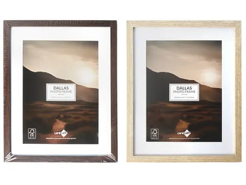 Dallas Matboard Frame 20x25/15x20cm - Natural/Wallnut