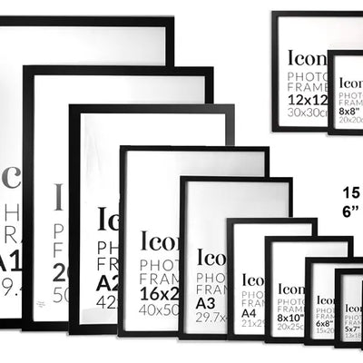 Iconic Frame Black - 15x20cm/6x8"