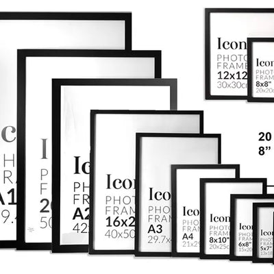 Iconic Frame Black - 20x25cm/8x10"