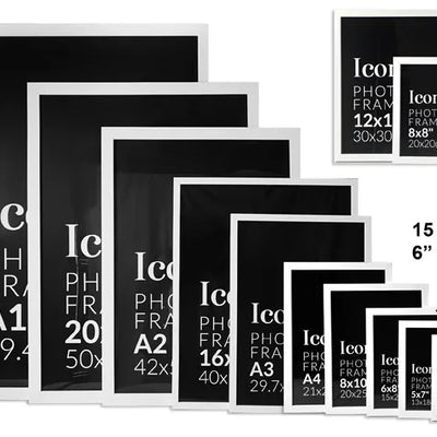 Iconic Frame White - 15x20cm/6x8"