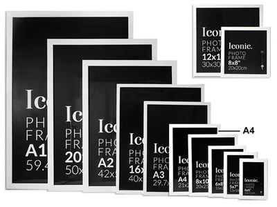 Iconic Frame White - 21x29.7cm/A4