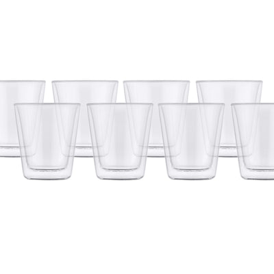 Maxwell & Williams Blend Double Wall Conical Cups Set of 8 - 200ml