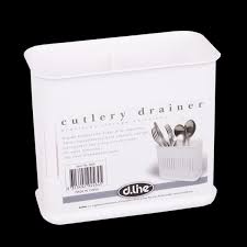 Plastic Cutlery Drainer - White - D.Line