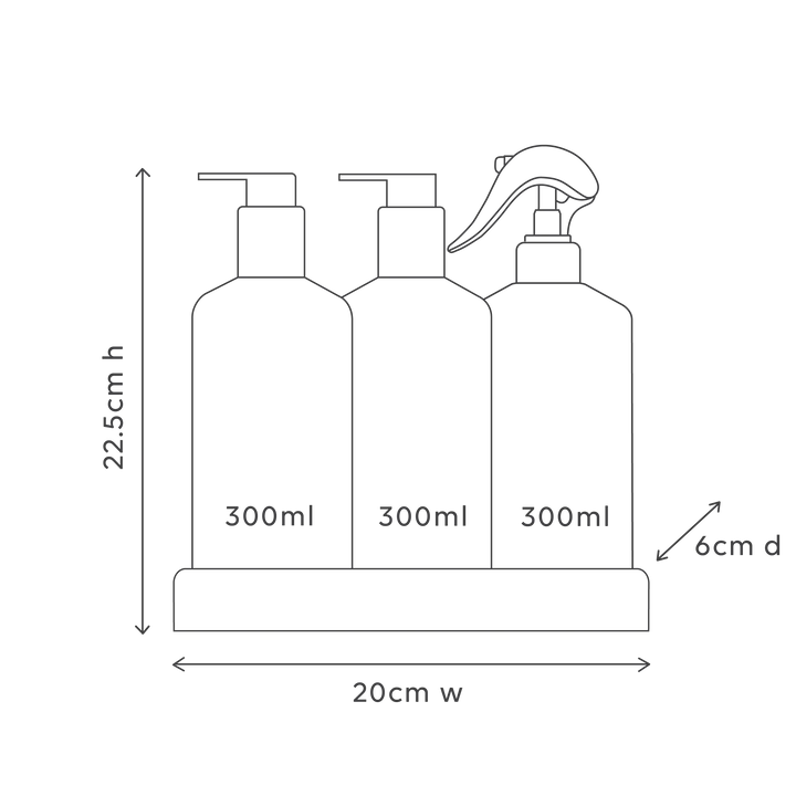al.ive Kitchen Trio 300ml - Lemon Myrtle & Honeydew (Made in Australia)