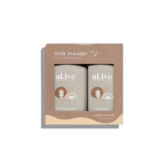 al.ive Little Traveller Wash & Lotion Travel Set - 100ml