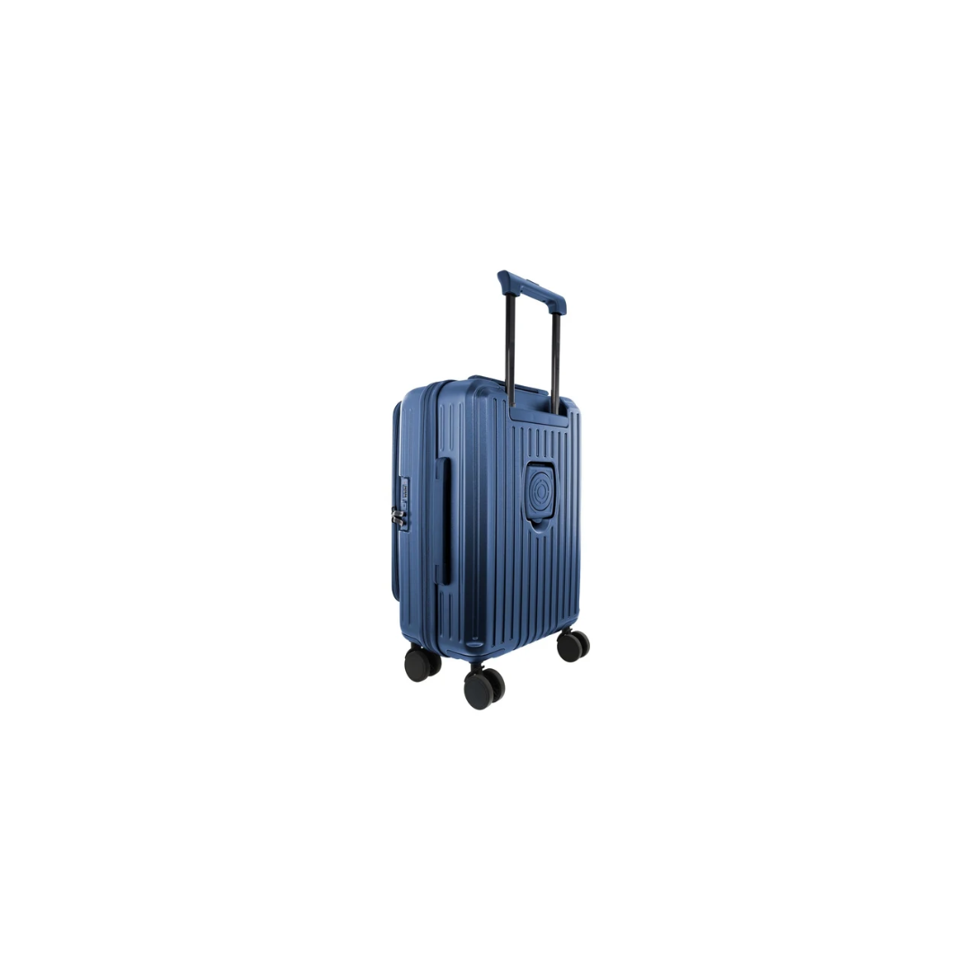 Pierre Cardin Escapade Hard Shell Suitcase 55cm Cabin - Steel