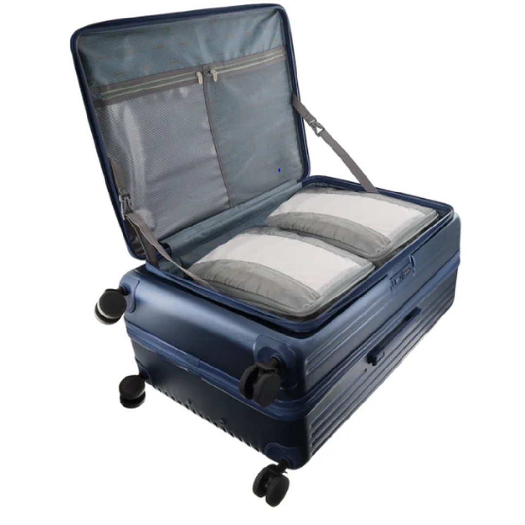Pierre Cardin Escapade Hard Shell Suitcase 81cm Large - Steel