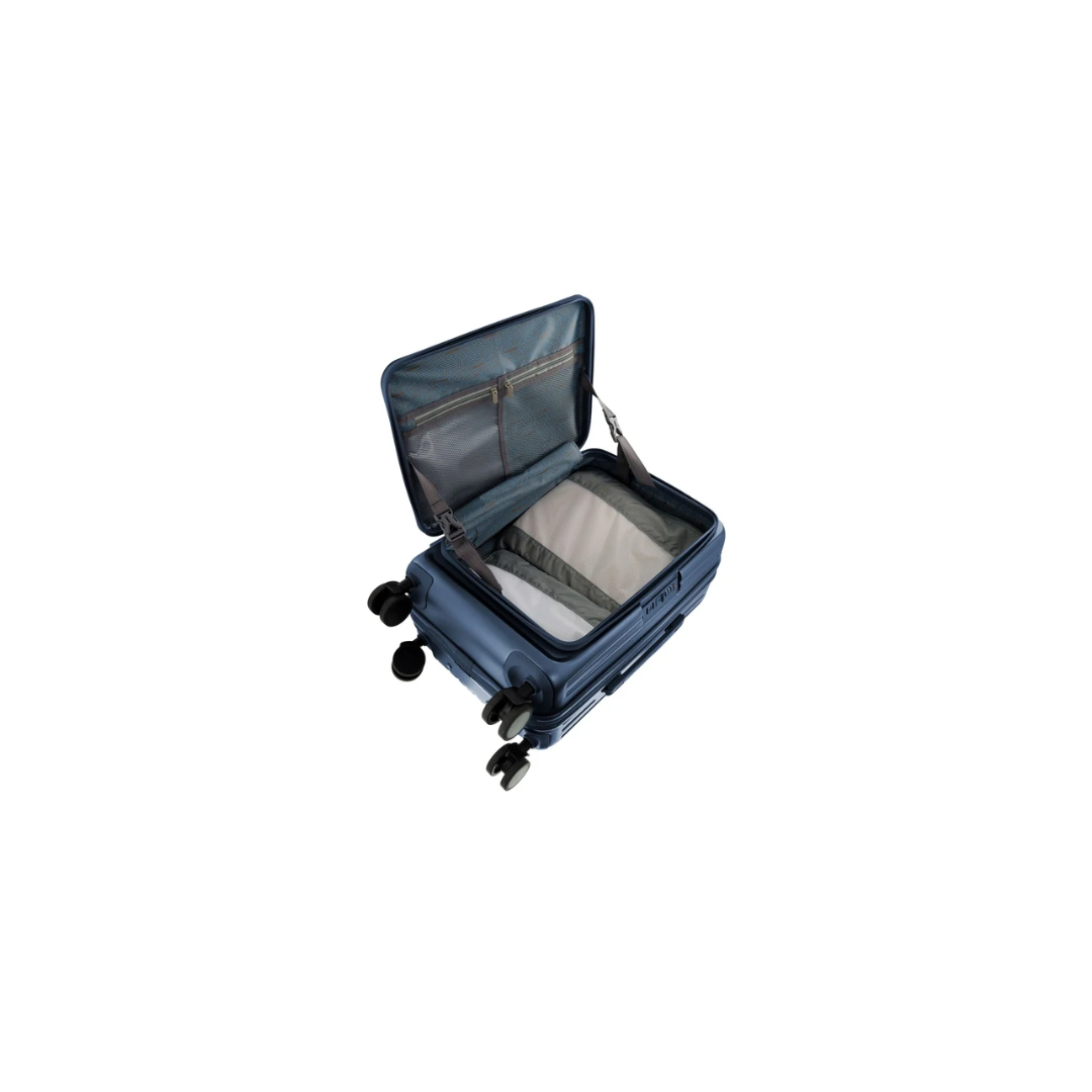 Pierre Cardin Escapade Hard Shell Suitcase 55cm Cabin - Steel