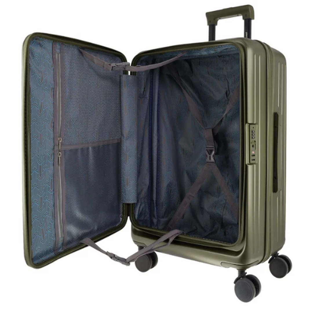 Pierre Cardin Escapade Hard Shell Suitcase 67cm Medium - Khaki