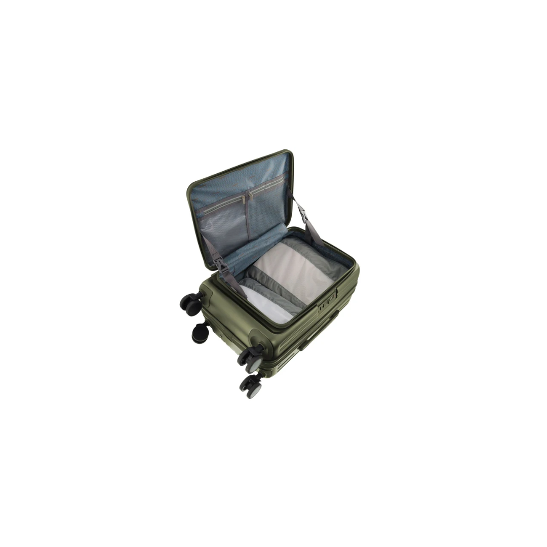 Pierre Cardin Escapade Hard Shell Suitcase 55cm Cabin - Khaki