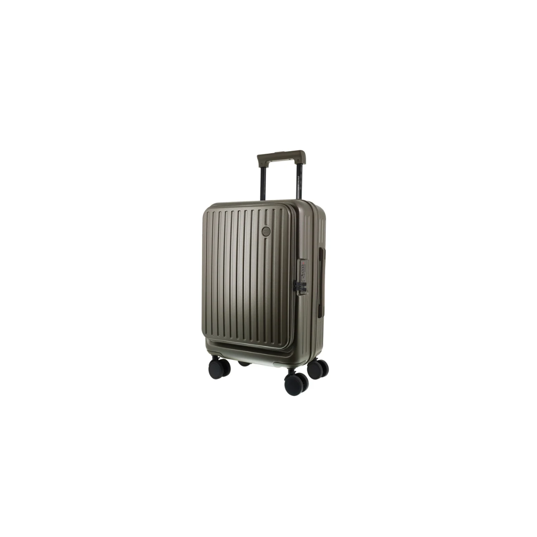 Pierre Cardin Escapade Hard Shell Suitcase 55cm Cabin - Khaki