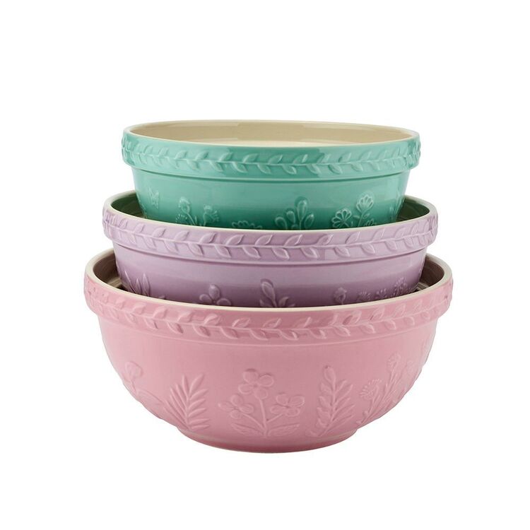 Wiltshire Baking Traditions Mixing Bowl Pastel 3pk