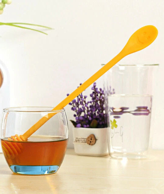 Cuisena Silicone Mini Honey Spoon - Yellow - 25x2.5cm