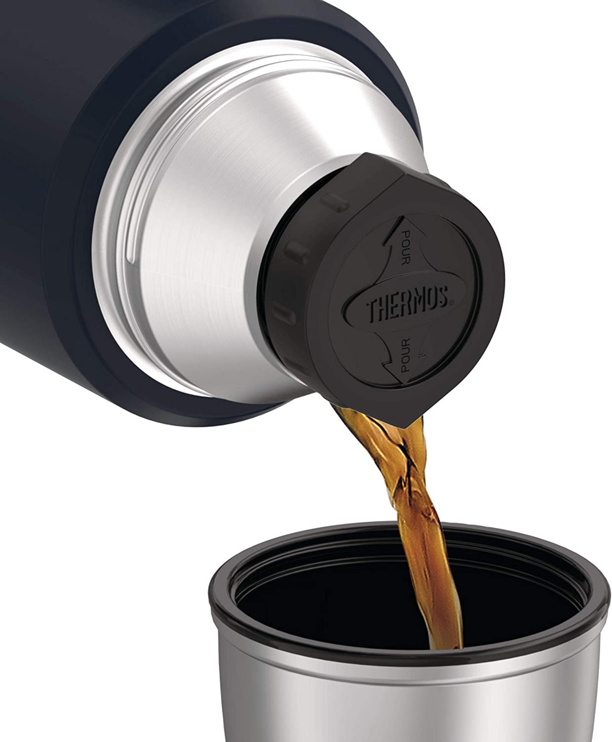 Thermos 1.2L Stainless King Vacuum Insulated Flask - Midnight Blue