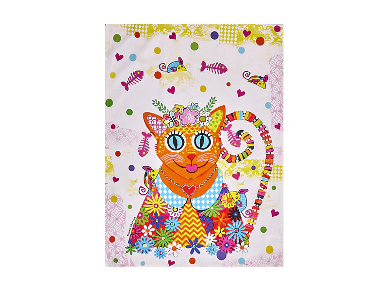 Maxwell & Williams Donna Sharam Kaleidoscope Tea Towel 50x70cm - Ginger