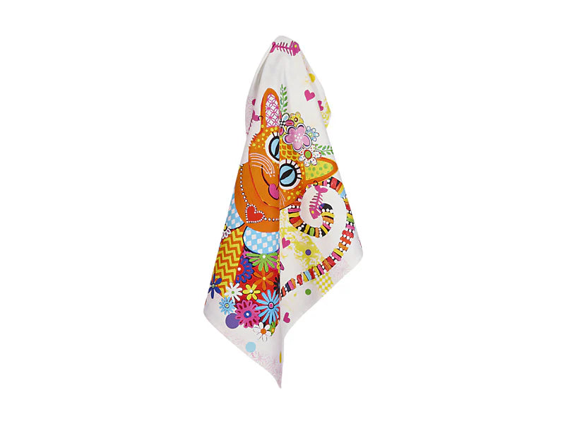 Maxwell & Williams Donna Sharam Kaleidoscope Tea Towel 50x70cm - Ginger