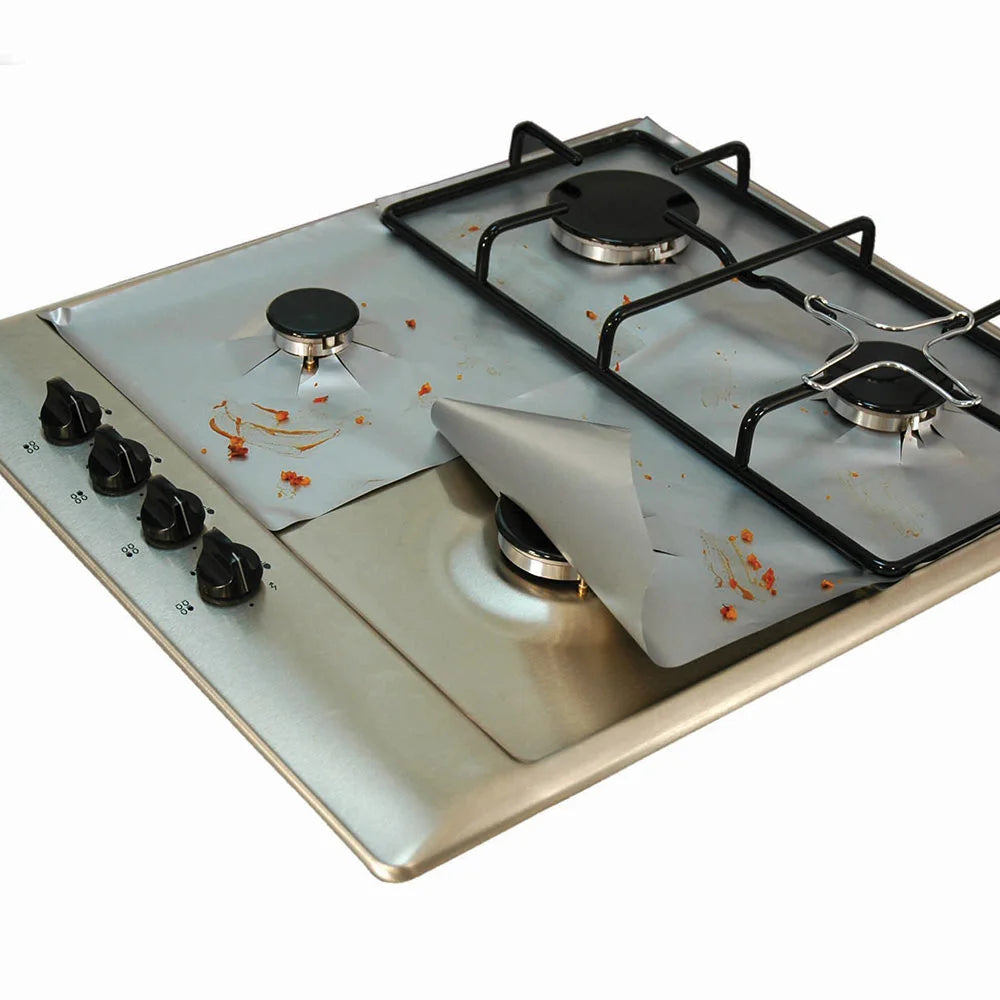 NoStik Heavy Duty Gas Range Protectors - Set of 4 - 27x27cm