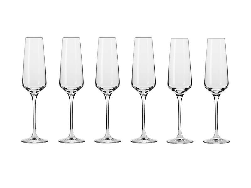 Krosno Avant-Garde Champagne Flutes 200ml 6pc (Made in Poland)