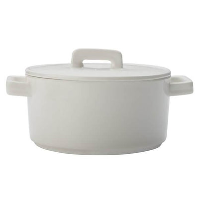 Maxwell & Williams Epicurious Round Casserole 500ml - White