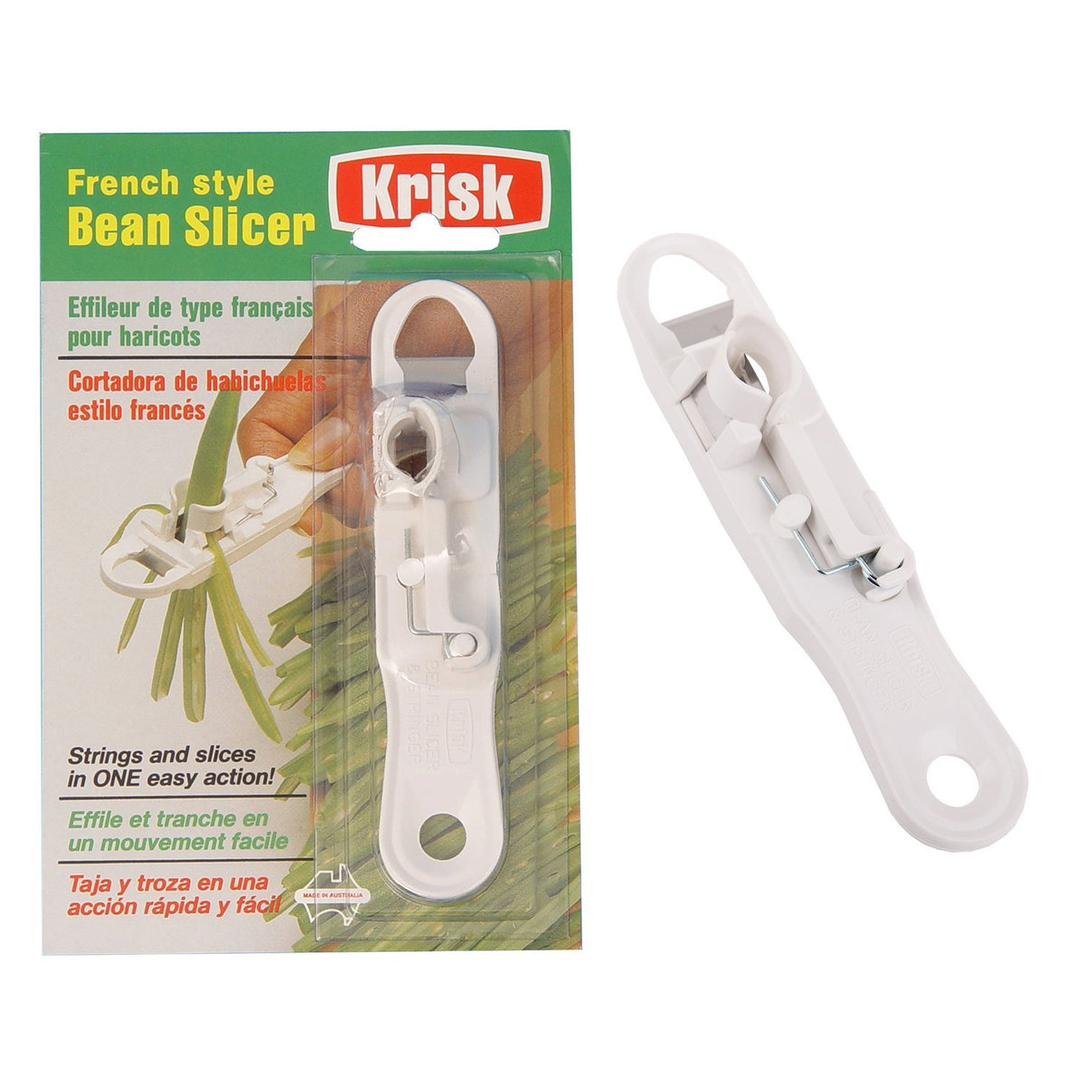Krisk Bean Slicer - White