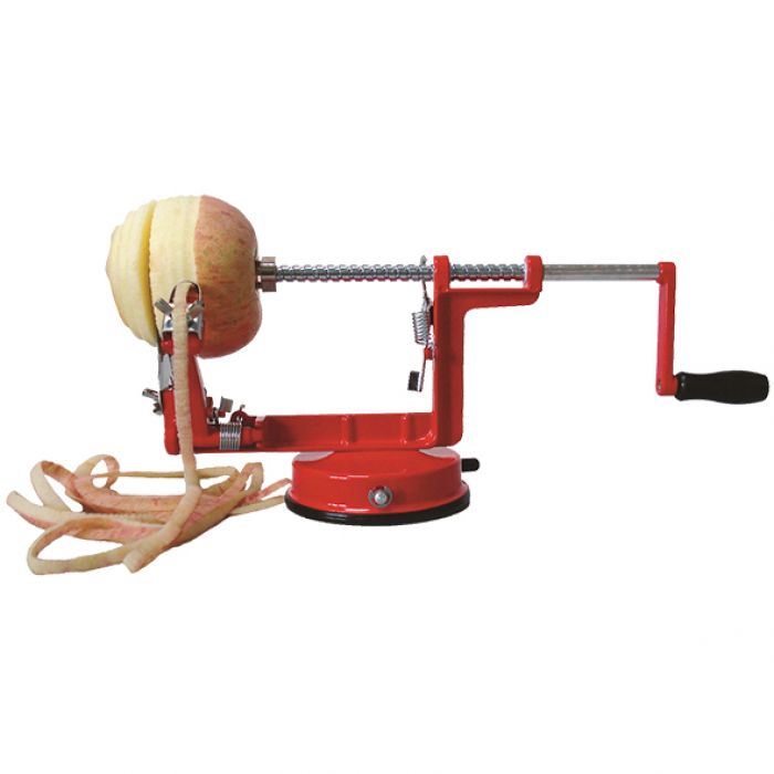 Appetito Apple Peeler & Corer with Suction Base - Red