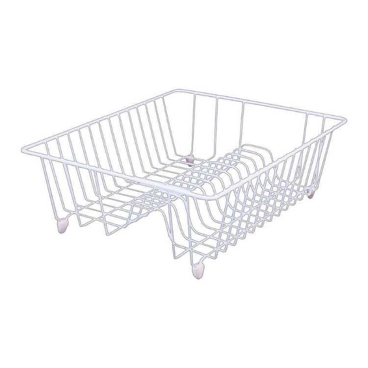 Plastic Wire Medium Dish Drainer 44x35x14cm - White - D.Line