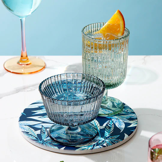 Ladelle Zest Leaf Navy Ceramic Trivet - 20cm