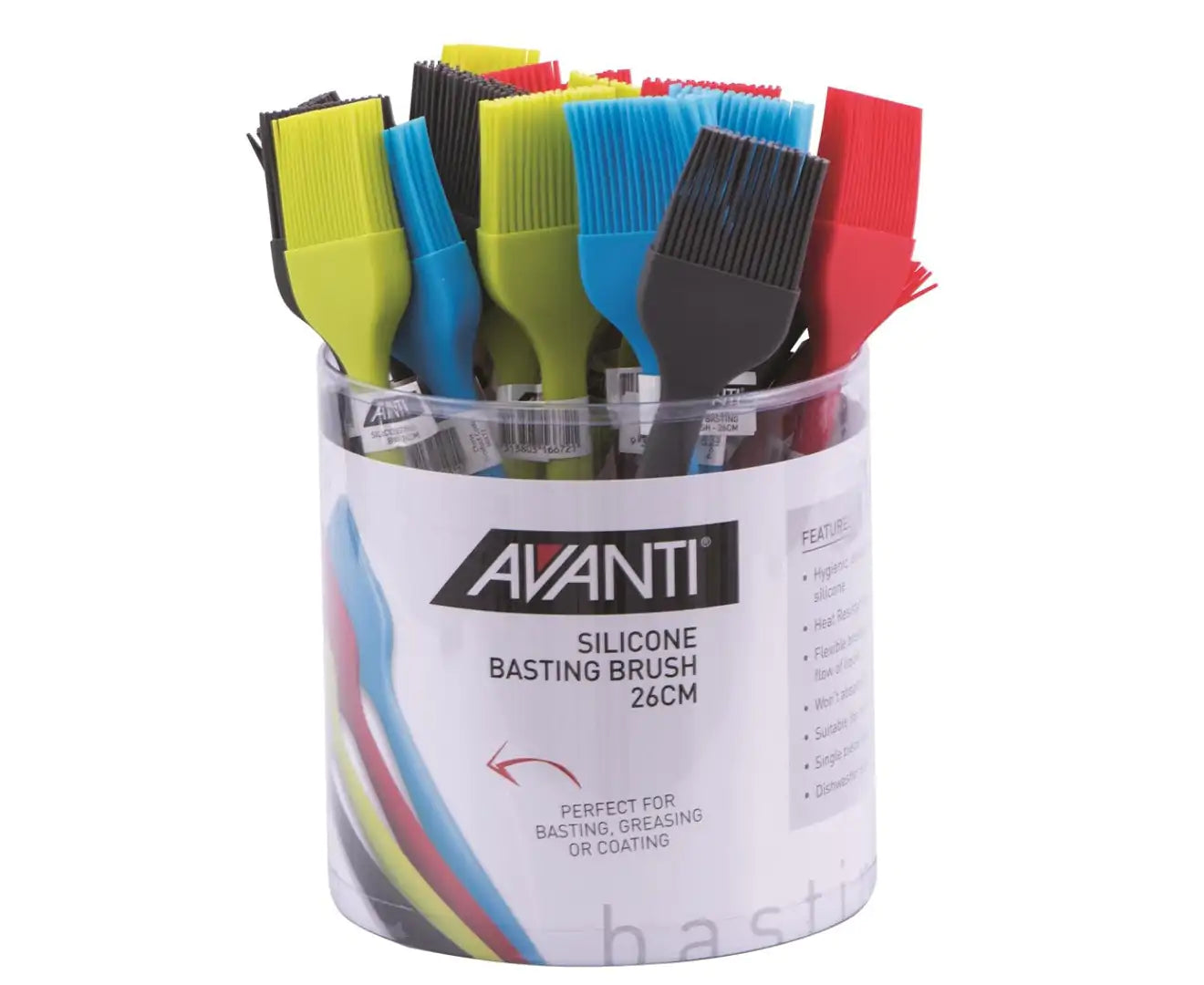 Avanti Silicone Large Basting Brush - 26cm - Blue